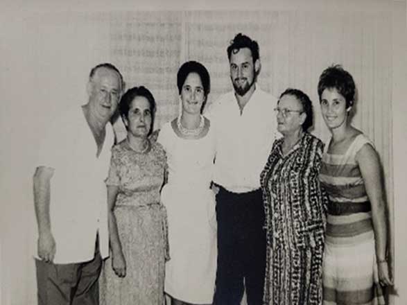 בחתונת בנם רן עם רינה ז"ל